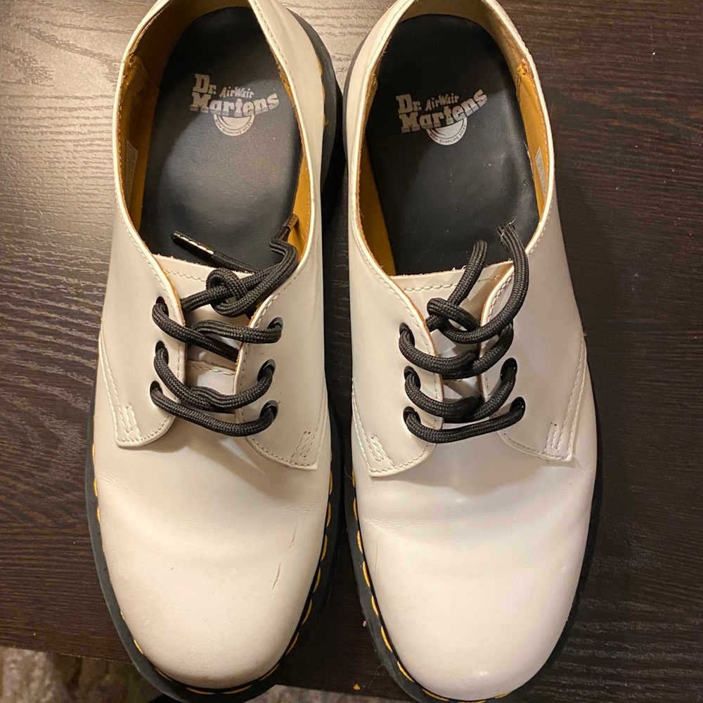 Dr. Martens 1461 Quad Platform Oxfords – White – Men’s 11 / Women’s 12